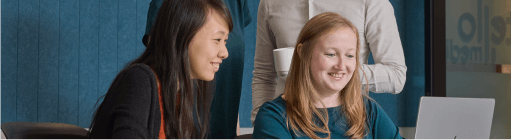 Image of two people based in Singapore