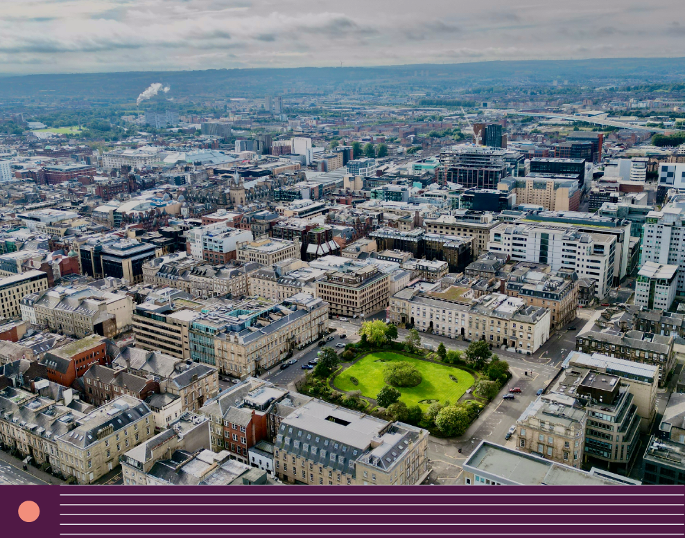 Aerial photo of Glasgow